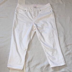 Workshop Republic Clothing Women's Cropped White Jeans